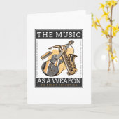 De muziek als een wapen om onrecht te bestrijden kaart (Gele Bloem)