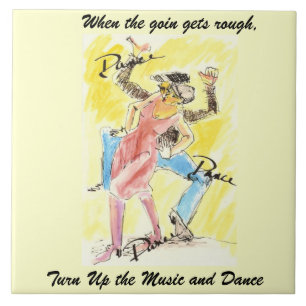 De muziek en dans omhoog, de tegel tegeltje