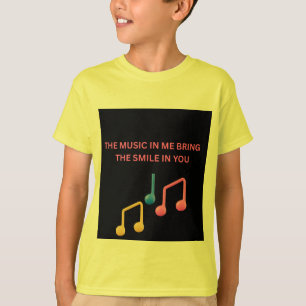 De muziek in mij brengt de glimlach in jou – Kinde T-shirt
