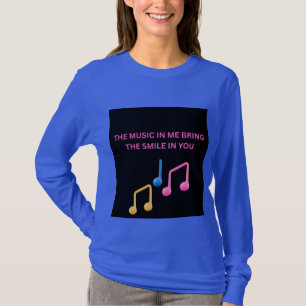 De Muziek in Mij Brengt de Glimlach in Jou – Muzie T-shirt