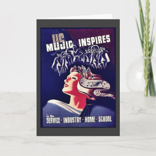 De muziek inspireert kaart
