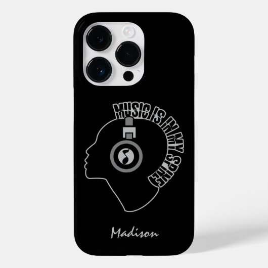 De muziek is in Mijn de telefoongevallen van de de Case-Mate iPhone Case (Achterkant)
