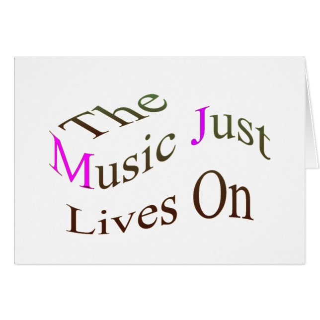 De muziek leeft gewoon aan (Voorkant Horizontaal)