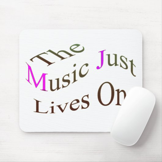 De muziek leeft gewoon aan muismat (Met muis)