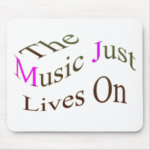 De muziek leeft gewoon aan muismat