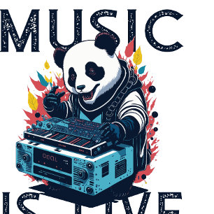 De muziek leeft voort t-shirt