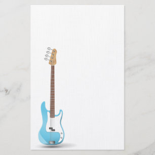 De muziek neemt nota van het Blauwe Lot van het Pa Briefpapier