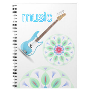 De muziek neemt nota van het Blauwe Lot van het Pa Notitieboek
