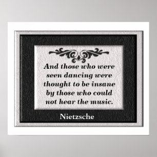 De muziek niet horen poster