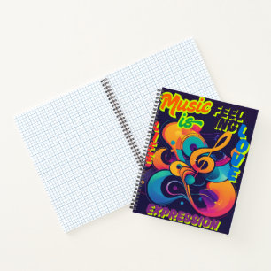 De muziek notitieboek