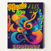 De muziek notitieboek (Achterkant)