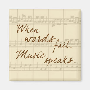 De muziek spreekt magneet
