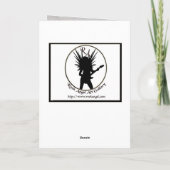 De Muziek van de engel Feestdagen Kaart (Achterkant)