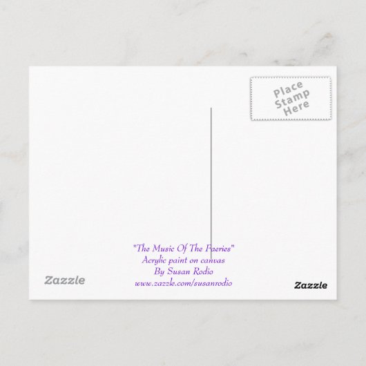 De muziek van de Faeries Briefkaarten (Achterkant)