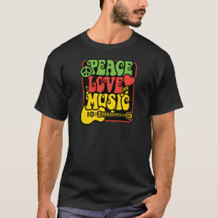 De Muziek van de Liefde van de Vrede van Rasta T-shirt