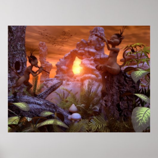 De muziek van de Natuur Poster (Voorkant)