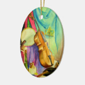 De Muziek van de waterverf Keramisch Ornament (Links)