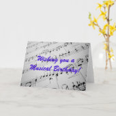 De Muziek van het blad Kaart (Gele Bloem)