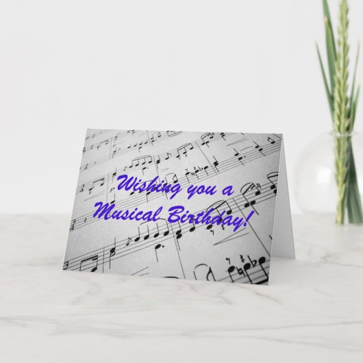 De Muziek van het blad Kaart (Voorkant)