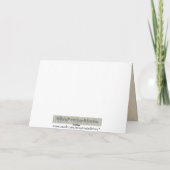 De Muziek van het huwelijk dankt u met Witte en Bedankkaart (Achterkant)