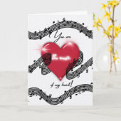 De muziek van My Heart Valentijnsdag Kaart (Gele Bloem)