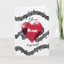 De muziek van My Heart Valentijnsdag Kaart