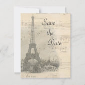 De  Muziek van Parijs ruilt de DatumKaart op Save The Date (Voorkant)