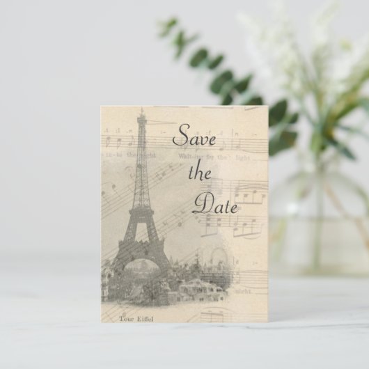 De  Muziek van Parijs ruilt de DatumKaart op Save The Date (Staand voorkant)