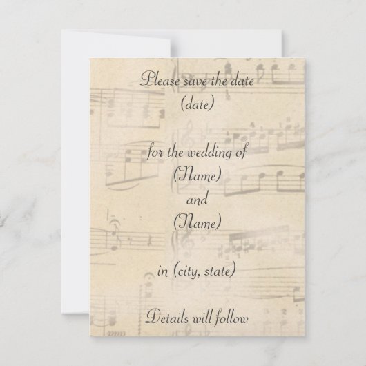 De  Muziek van Parijs ruilt de DatumKaart op Save The Date (Achterkant)