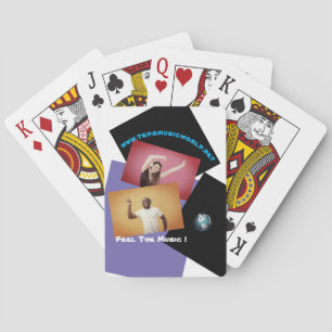 De muziek voelen pokerkaarten