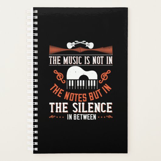 De muziek zit niet in de noten planner (Voorkant)