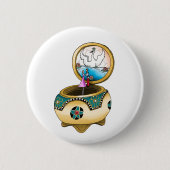 De muziekdoos ronde button 5,7 cm (Voorkant)