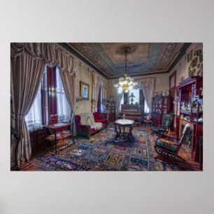 De muziekkamer van de Koper koning - Butte Montana Poster