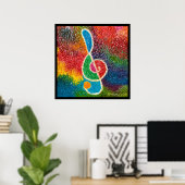 de muziekkleur poster (Thuiskantoor)