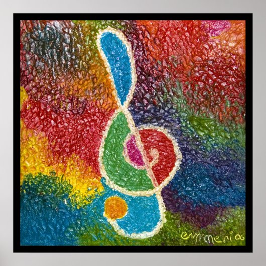 de muziekkleur poster (Voorkant)