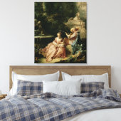 De muziekles, 1749 canvas afdruk (Insitu (Slaapkamer))