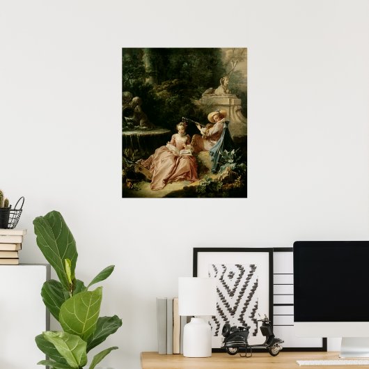 De muziekles, 1749 poster (Thuiskantoor)