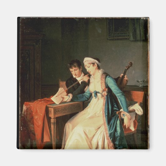 De muziekles, 1790 magneet (Voorkant)