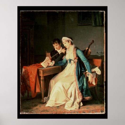 De muziekles, 1790 poster (Voorkant)