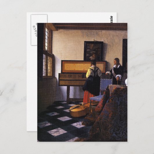 De muziekles briefkaart (Voorkant / Achterkant)