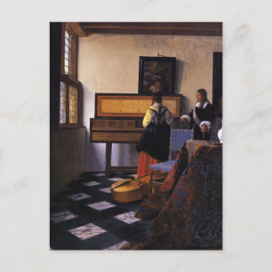 De muziekles briefkaart