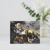 De muziekles briefkaart (Staand voorkant)