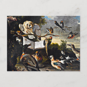 De muziekles briefkaart