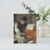 De muziekles briefkaart (Staand voorkant)