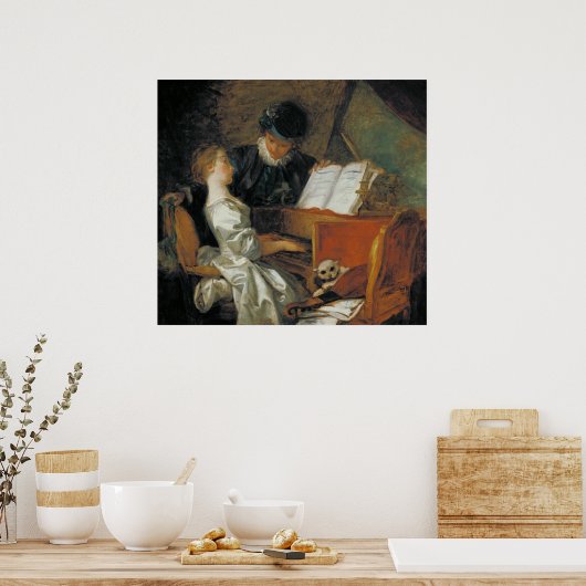 De muziekles poster (Keuken)