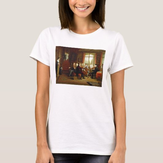 De muziekles t-shirt (Voorkant)