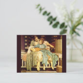 De muziekles van Frederic Leighton Briefkaart (Staand voorkant)