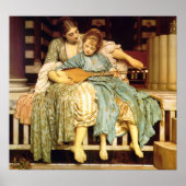 De muziekles van Frederic Leighton Poster (Voorkant)