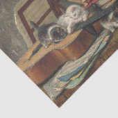 De muziekles van Henriette Ronner-Knip Tissuepapier (Detail)