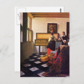 De muziekles van Johannes Vermeer Briefkaart (Voorkant / Achterkant)